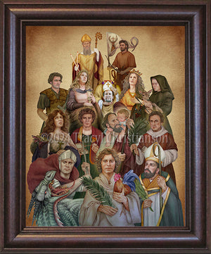 The Fourteen Holy Helpers Framed Art