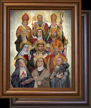 Benedictine Saints Framed Art