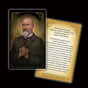 Bl. Bartolo Longo Holy Card