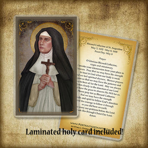 Bl. Catherine of St. Augustine Pendant & Holy Card Gift Set