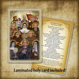 Franciscan Saints Plaque & Holy Card Gift Set