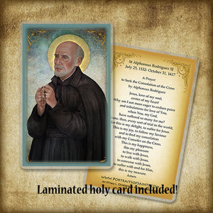 St. Alphonsus Rodriguez S.J. Plaque & Holy Card Gift Set
