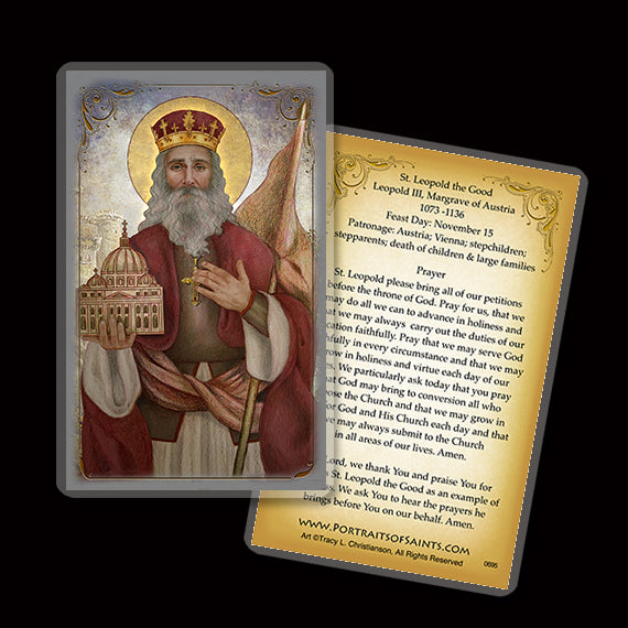 St. Leopold the Good Holy Card