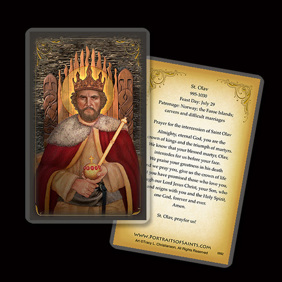 St. Olav Holy Card