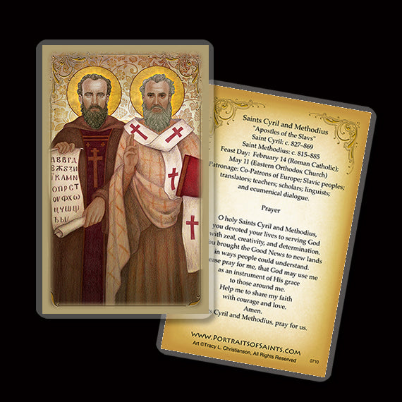 Sts. Cyril and Methodius Holy Card