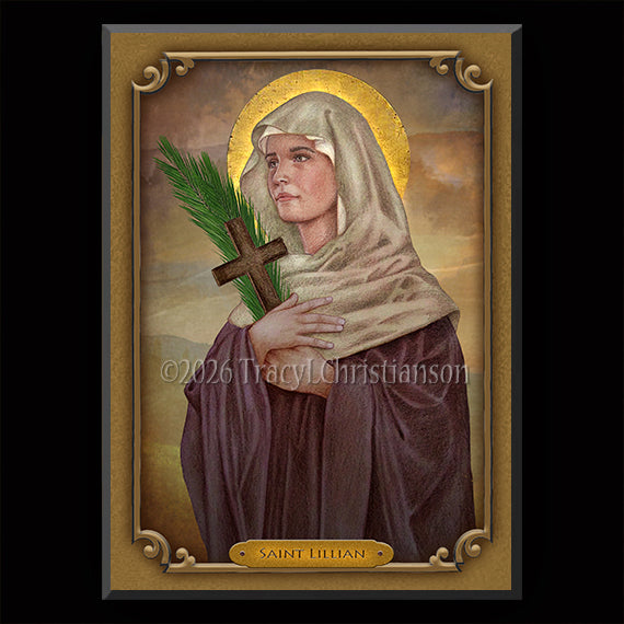 St. Lillian Plaque & Holy Card Gift Set