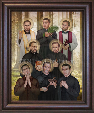 North American Martyrs Framed