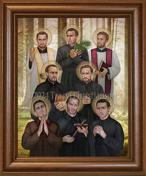 North American Martyrs Framed