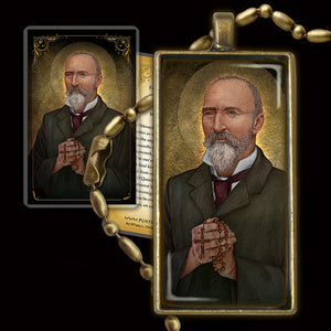 Bl. Bartolo Longo Pendant & Holy Card Gift Set