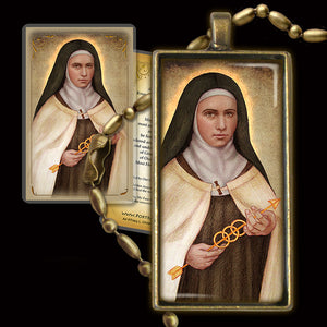 Sr. Mary of Saint Peter Pendant & Holy Card Gift Set
