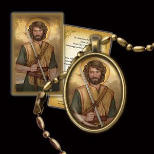 St. Artemius the Martyr Pendant & Holy Card Gift Set
