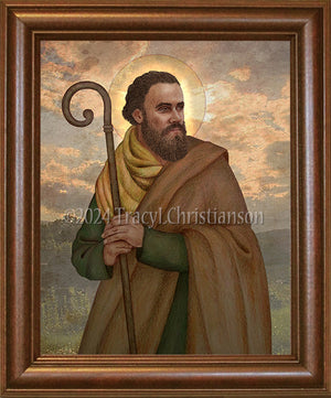 St. Ciarán of Clonmacnoise Framed Art