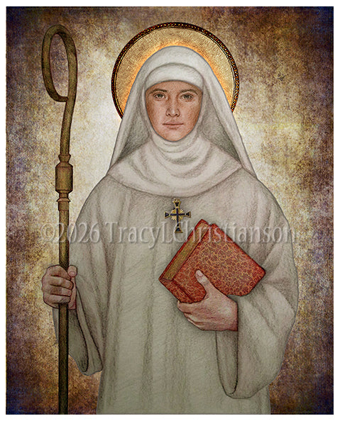 St. Adeline (Adelina) of Mortain Print