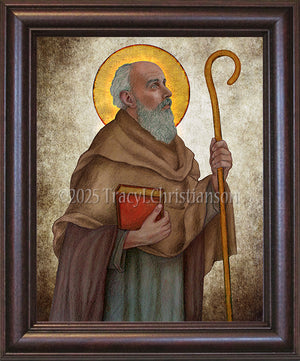 St. Adrian of Canterbury Framed Art