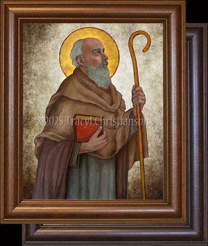 St. Adrian of Canterbury Framed Art