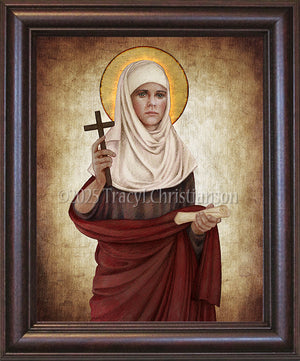 St. Emmelia of Caesarea Framed Art