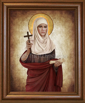 St. Emmelia of Caesarea Framed Art