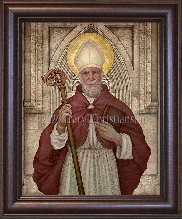 St. Hugh of Grenoble Framed Art
