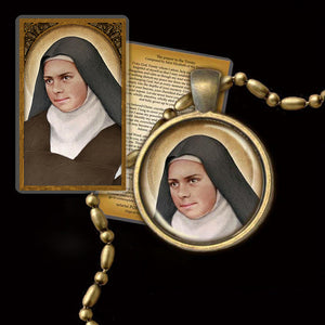 St. Elizabeth of the Trinity Pendant & Holy Card Gift Set