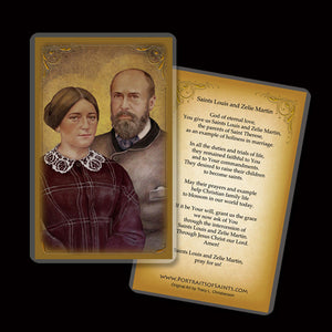 St. Louis & St. Zelie Martin Holy Card