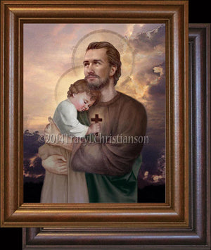 St. Joseph and Baby Jesus Framed