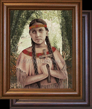 St. Kateri Tekakwitha Framed