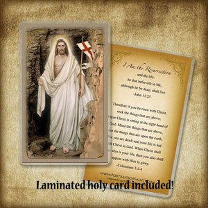 The Resurrection Plaque & Holy Card Gift Set