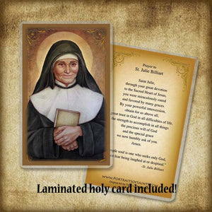 St. Julie Billiart Plaque & Holy Card Gift Set