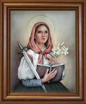 St. Dymphna Framed