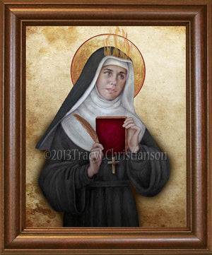 St. Hildegard of Bingen Framed