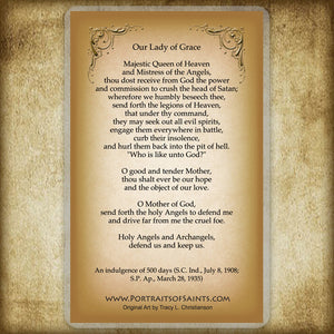 Our Lady of Grace Holy Card