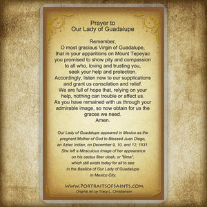 Our Lady of Guadalupe Holy Card