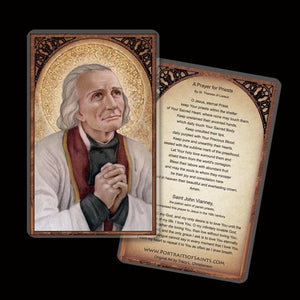 St. John Vianney Holy Card