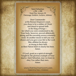 St. Sebastian Holy Card