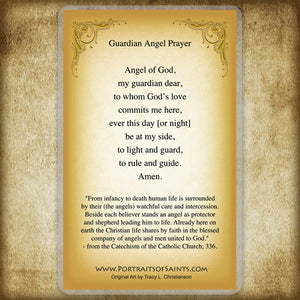 Guardian Angel/Boy Holy Card