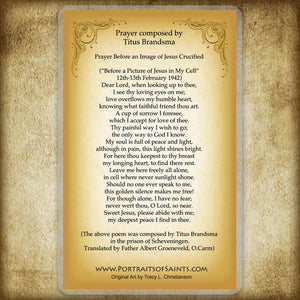 St. Titus Brandsma Holy Card