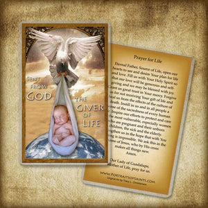 The Giver of Life Holy Card