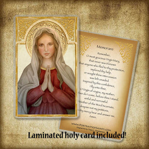 Mary, Mother of God Plaque & Holy Card Gift Set