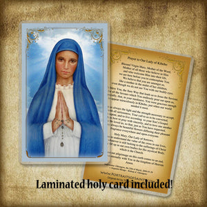 Our Lady of Kibeho Plaque & Holy Card Gift Set