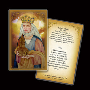 St. Adelaide Holy Card