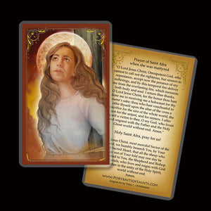 St. Afra Holy Card