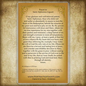 St. Alphonsus Maria de' Liguori Holy Card