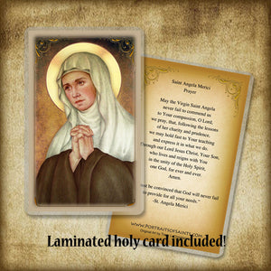 St. Angela Merici Plaque & Holy Card Gift Set