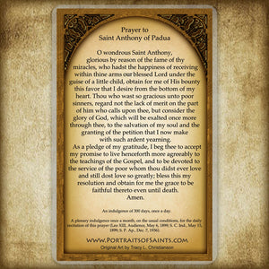 St. Anthony of Padua Holy Card