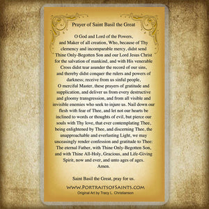 St. Basil the Great Holy Card