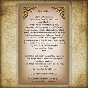 St. Bridget of Sweden Holy Card