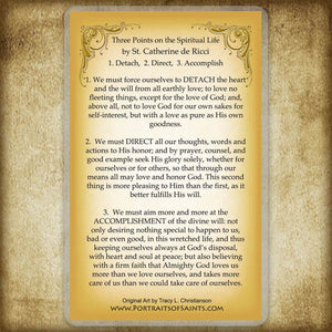St. Catherine de Ricci Holy Card