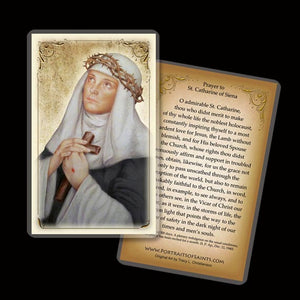 St. Catherine of Siena Holy Card