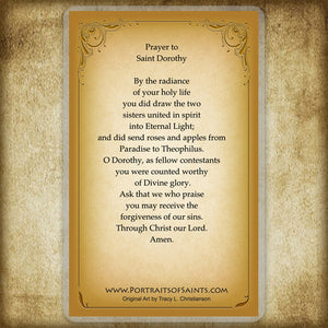 St. Dorothy Holy Card