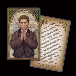 St. Francisco Marto Plaque & Holy Card Gift Set